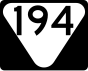 State Route 194 işaretçisi