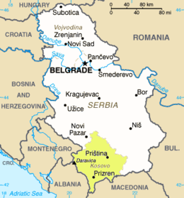 Serbia - Mappa