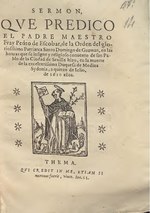 Миниатюра для Файл:Sermon que predico el padre ... Fray Pedro de Escobar, de la Orden del gloriosissimo Patriarca Santo Domingo de Guzman (IA A11308014).pdf