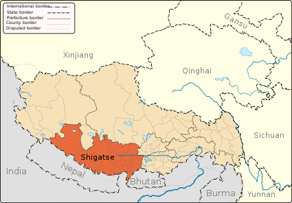 Shigatse map.svg
