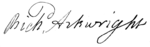 Signature de Richard Arkwright (4672389).png