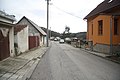 Čeština: Jižní pohled do ulice Podloučky v Hrotovicích, okr. Třebíč. English: South view of Podloučky street in Hrotovice, Třebíč District.