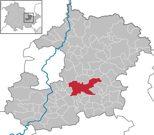 Kaart van Stadtroda