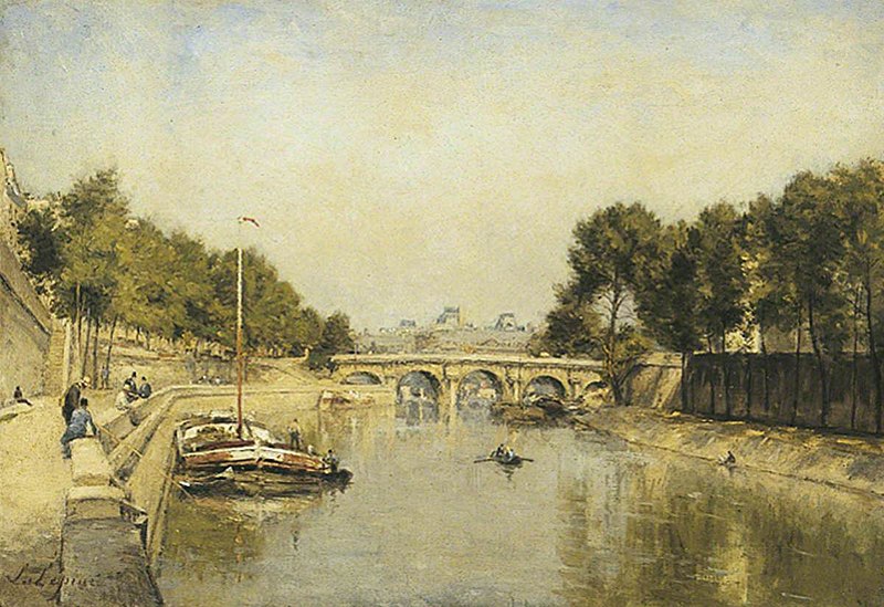 File:Stanislas Lépine (1835-1892) - Les bords de la Seine - 1966.7.4 - Leeds Art Gallery.jpg