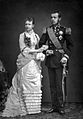 عکس رسمی نامزدی رودولف و شاهزاده استفانی بلژیک در ۱۸۸۱