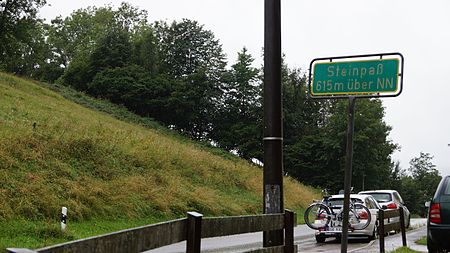 Steinpass Schild