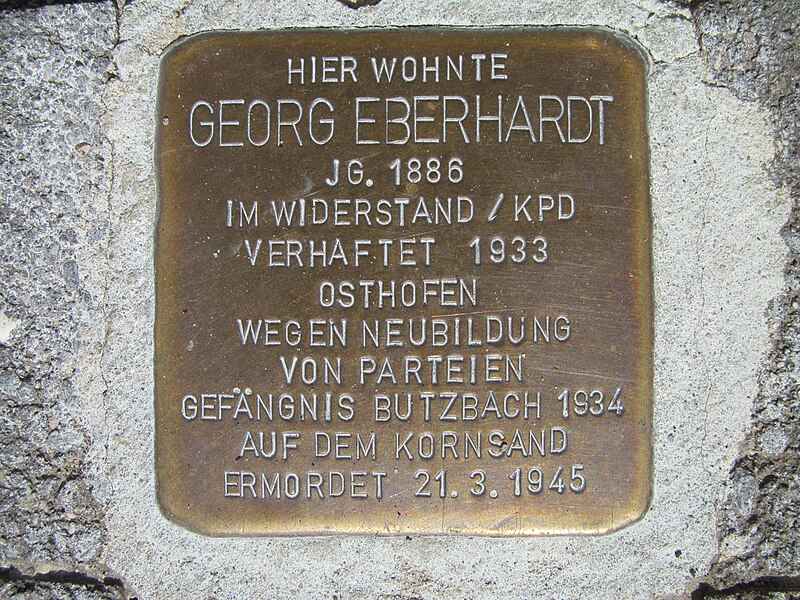 File:Stolperstein Georg Eberhardt, 1, Tiefer Weg 20, Nierstein, Landkreis Mainz-Bingen.jpg