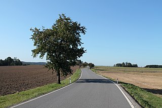 Silnice II/389 u Meziboří