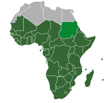 Definition of Sub-Saharan Africa, according to...