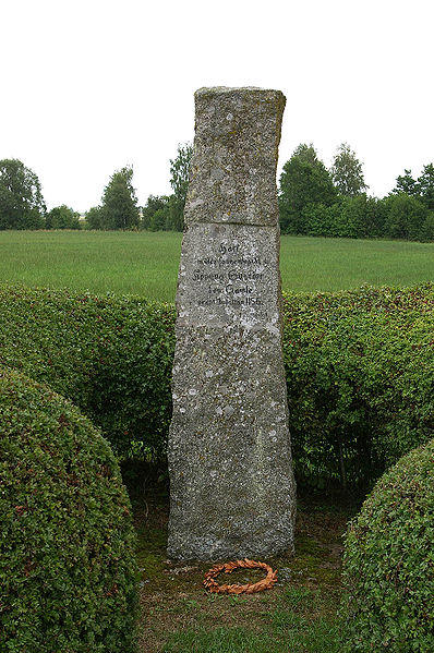 The Sverker Stone (Svekersstenen) monument at the site of the assassination.