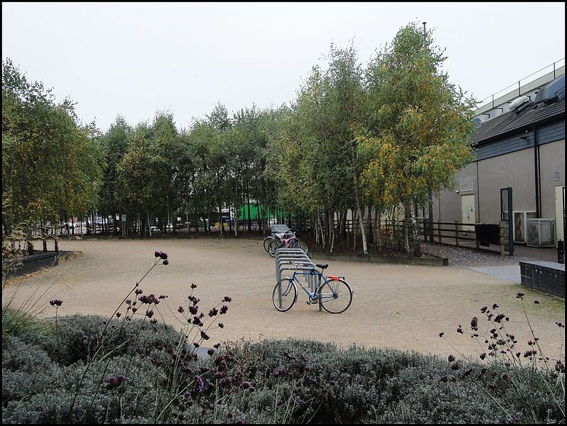 File:Swindon ... bike park for the National Trust headquarters. - Flickr - BazzaDaRambler.jpg