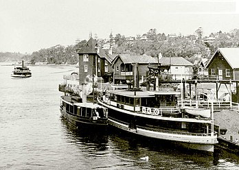 Sydney Ferry LADY DENMAN at Fig Tree Depot 1925.jpg