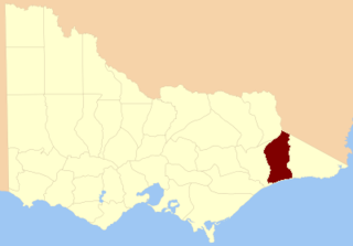 County of Tambo, Victoria Cadastral in Victoria, Australia