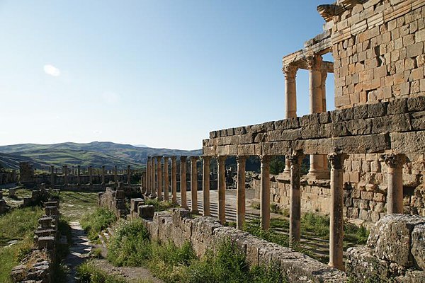 Tempel in Djémila, Algerien