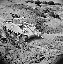 M4 britannique en Tunisie, 1943.
