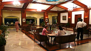 Le hall d'entrée du Cricket Club of India, Churchgate