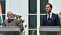 The Prime Minister, Shri Narendra Modi and the Prime Minister of Netherlands, Mr. Mark Rutte, at the Joint Press Statement, in Amsterdam, Netherlands on June 27, 2017 (1).jpg