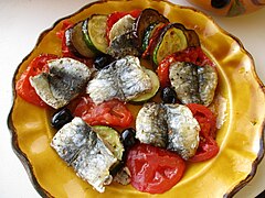 Tian provençal de sardine