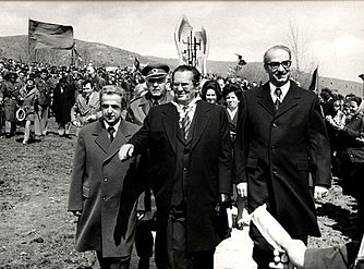 Predsednik SFRJ Josip Broz Tito i Mahmut Bakali u Brezovici, 1975.