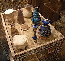 Vaisselle et objets de toilette provenant de la tombe de Kha et Merit, Museo Egizio, Turin