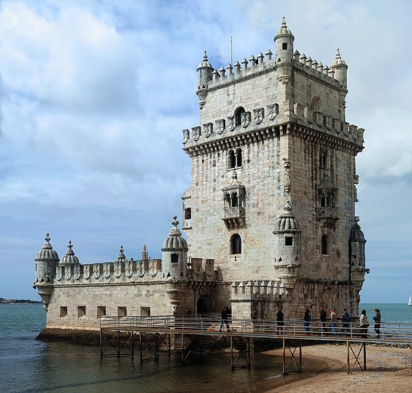 Francisco de Arruda's Belém Tower is one of the most emblematic architectural pieces of the Portuguese Renaissance.