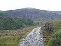 Blick von Süden aus dem Gleann nam Fiadh zum Toll Creagach, im Vordergrund der Beinn Eun