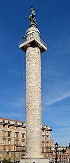 Trajans Column 2nd century Roman triumphal column in Rome, Italy