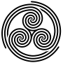 Thumbnail for File:Triple-Triple-Spiral-triskelion.svg