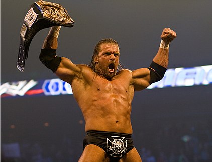 Triple H as WWE Champion in November 2008