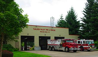 One of two stations in Wilsonville Tualatin Valley Fire & Rescue Wilsonville station.JPG