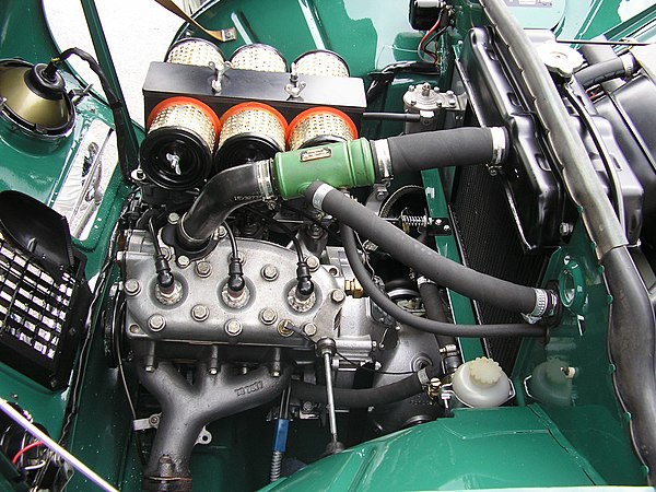 Circa-1960 Saab two-stroke engine