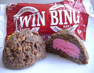 <span class="mw-page-title-main">Twin Bing</span> Cherry, peanut, and chocolate candy