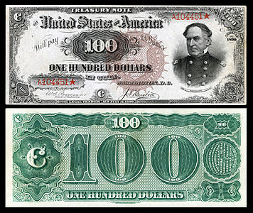 $100 (Fr.377) David Farragut.