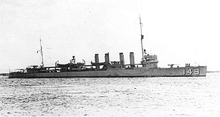 USS <i>Barney</i> (DD-149) Wickes-class destroyer