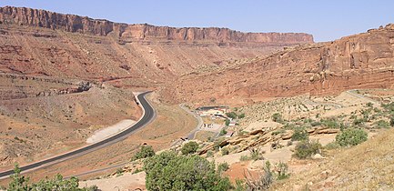 U.S. 191 and the visitor center