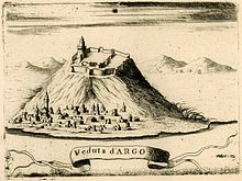 Illustration of Argos by Vincenzo Coronelli, 1688