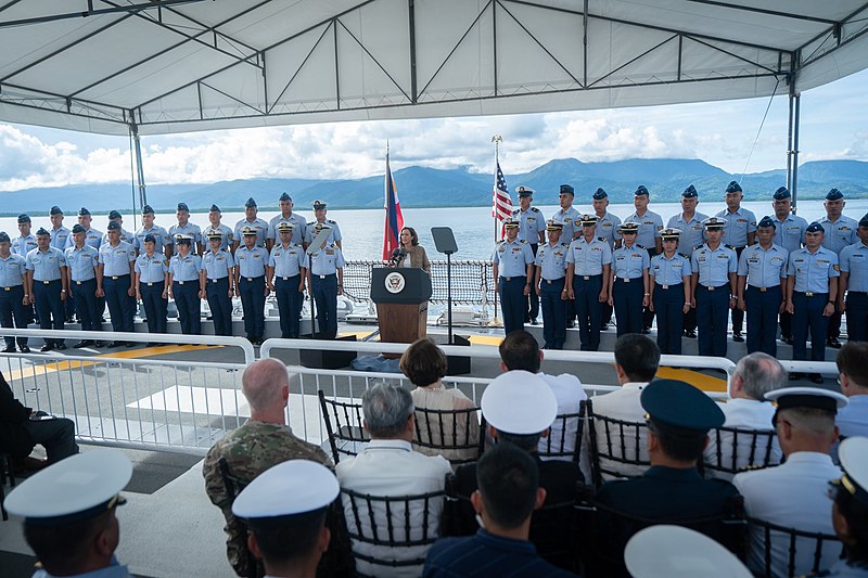 File:Vice President Harris at a Philippine Coast Guard patrol ship docked in Puerto Princesa City (2).jpg