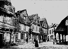 Vieilles maisons du Faou en 1903.