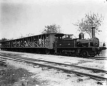 Photo by W.H. JacksonRailway train of the Italian Line, Marsa, 1894