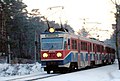 Electric multiple unit type EN94 in colors of Warszawska Kolej Dojazdowa