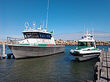 Whitford Volunteer Sea Rescue's two main lifeboats "Stacy Hall" (Left) and "city of Joondalup" (Right) WVSRG.jpg