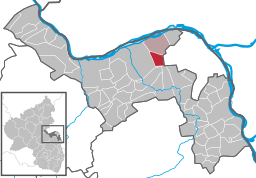 Tidigare läge för kommunen Wackernheim i Landkreis Mainz-Bingen