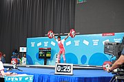 Deutsch: Gewichtheben bei den Olympischen Jugendspielen 2018; Tag 1, 7. Oktober 2018; Jungen 56 kg English: Weightlifting at the 2018 Summer Youth Olympics at 7 October 2018 – Boys' 56 kg