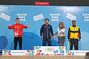 Deutsch: Gewichtheben bei den Olympischen Jugendspielen 2018; Tag 2, 10. Oktober 2018; Jungen 62 kg English: Weightlifting at the 2018 Summer Youth Olympics at 8 October 2018 – Boys' 62 kg