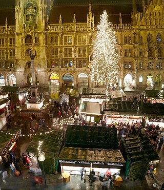 <span class="mw-page-title-main">Christkindlmarkt at Marienplatz</span> Christmas market in Munich, Germany