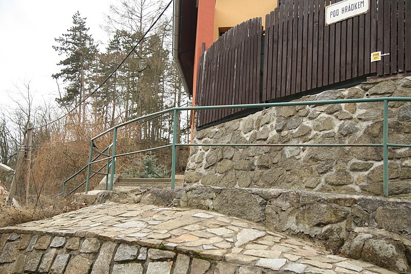 File:West view of Pod Hrádkem street in Třebíč, Třebíč District.jpg