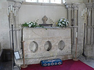 The shrine of St Wite Whitchurch Canonicorum, the shrine of St. Wite - geograph.org.uk - 983758.jpg