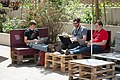 wmat:Datei:Wikimedia Hackathon Vienna 2017-05-19 Hacking outside 001.jpg