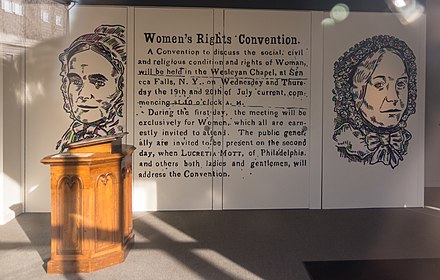 Text of the small ad that attracted a diverse meeting of women and men at the first Women's Rights Convention, held in Seneca Falls, New York, during July 1848