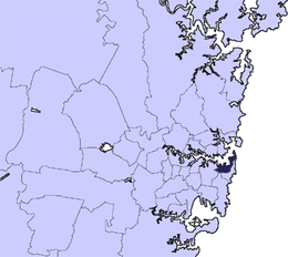 Woollahra kommune - Kart